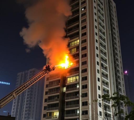 新北板橋九樓辦公室凌晨火警　雜物堆積助燃煙霧瀰漫