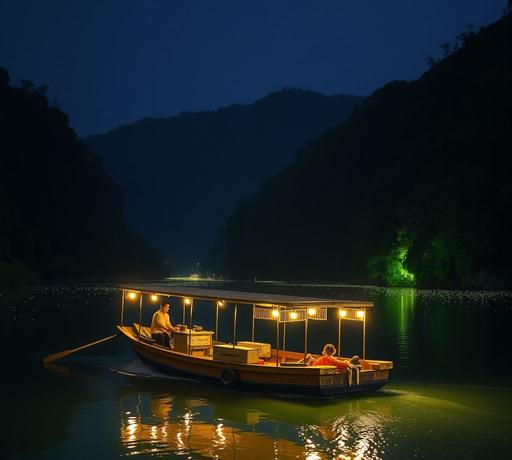 新北和美山碧潭擺渡＋賞螢 首創夜間生態體驗