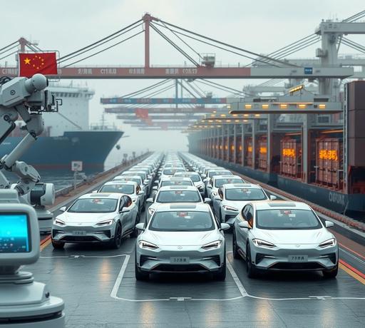 中國汽車出口續創新高，小米SU7引領新能源車市場熱潮