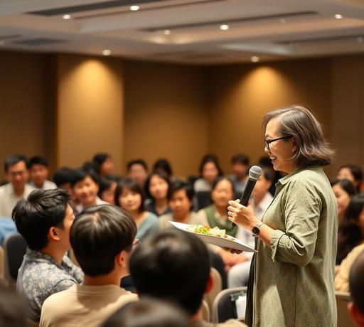 健康大使唐玲高雄見面會推廣有機飲食 與癌友分享重生心得