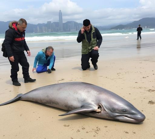 大嶼山亞成年江豚擱淺 屍體發現無明顯外傷