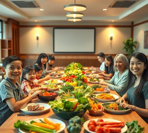 新上國小母親節五星級輕食饗宴 學童親手打造五色蔬菜料理