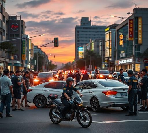 高雄前鎮晚間車禍 無人喪命