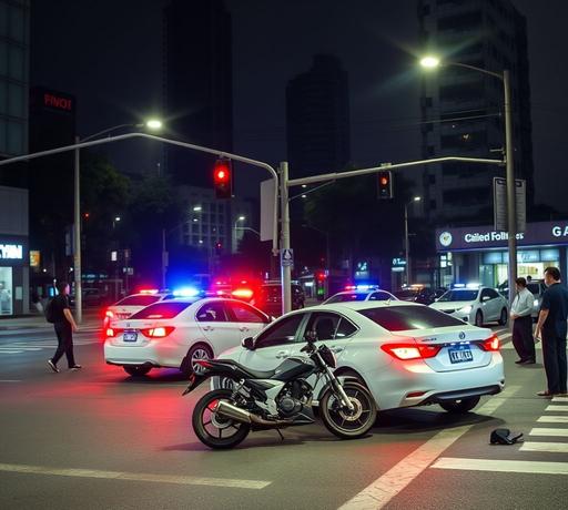 高雄前鎮區晚間車禍　左轉自小客與直行機車相撞兩傷