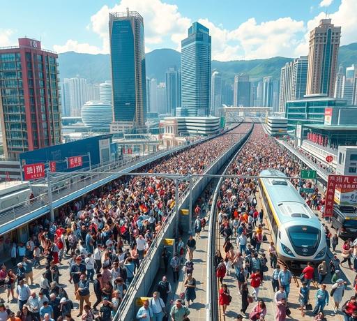 五一黃金周旅遊熱潮刷新人流紀錄