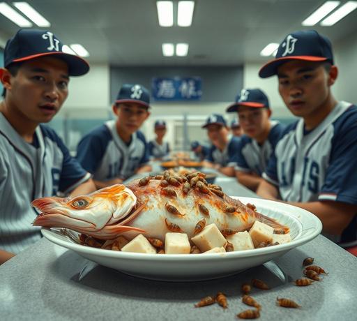 樂天桃猿再爆食品安全爭議　球員曝鱸魚豆腐發現活蛆工會嚴正追查