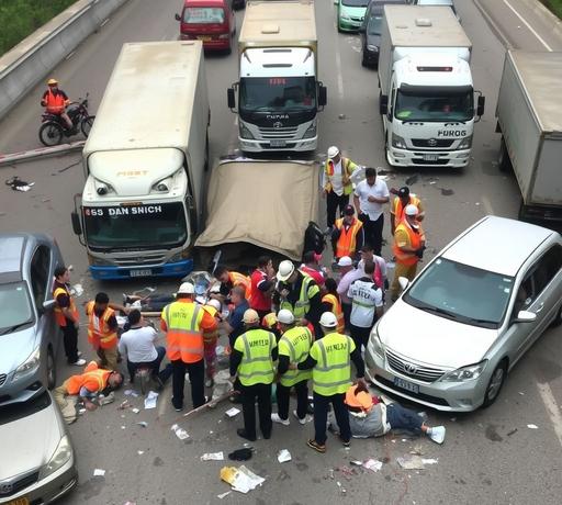 大埔吐露港公路五車連環嚴重車禍
