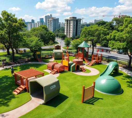 臺南精忠公園啟用，打造南臺灣首座軍事元素特色遊戲場