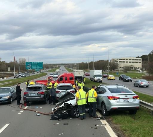 大埔吐露港公路五車連環撞 造成六人受傷