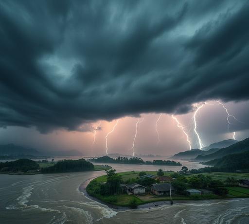 南台灣豪雨肆虐 氣象局發布多縣市豪大雨警戒