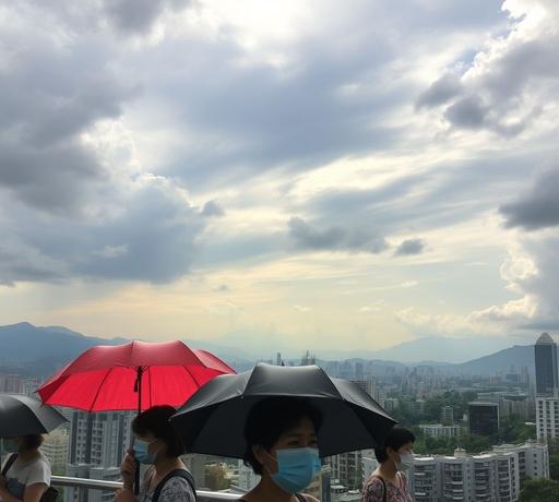 全台高溫炎熱天氣劇烈變化，午後山區短暫強降雨警戒