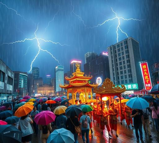 鋒面大雨襲台 警戒災害與經濟動態共現