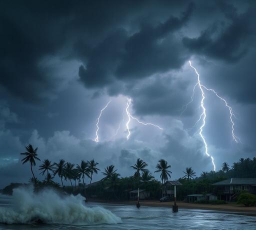 輕度颱風丹娜絲登陸嘉義創紀錄 颱風遠離後天氣仍將不穩