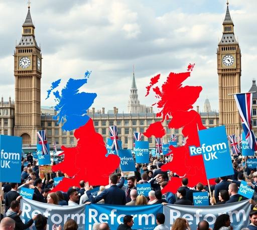 英國地方選舉改革黨崛起　英國政壇版圖出現新變化