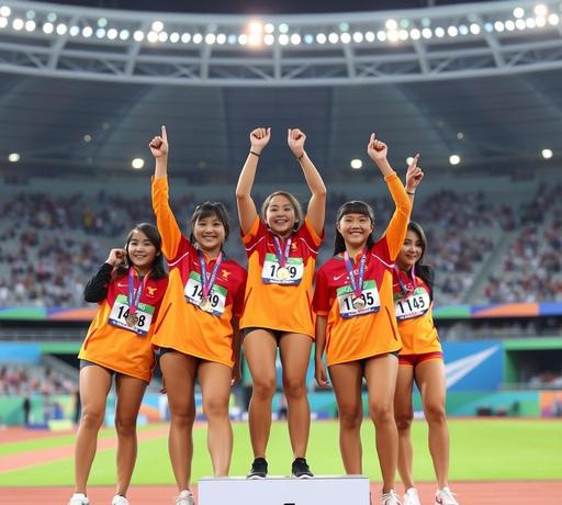 2025年全中運雲林代表隊表現卓越 高中女子撐竿跳高包辦前三金銀銅