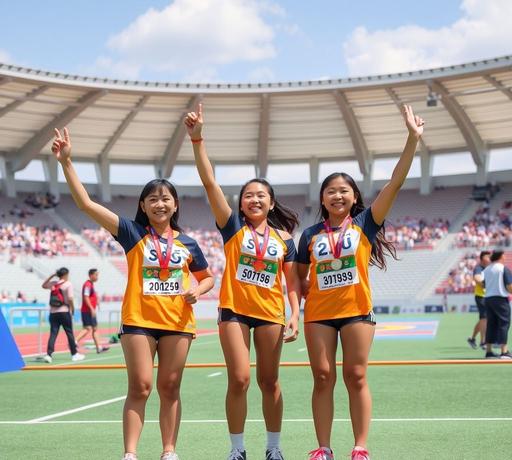 雲林全中運大放異彩  女子撐竿跳高包辦前三名